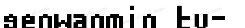 genwanmin tv字体转换